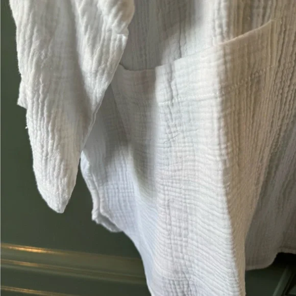 NWT Jones New York White Textured Tunic - Picture 2 of 6